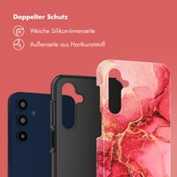 Selencia Vivid Tough Back Cover für das Samsung Galaxy A16 - Rosy Marble