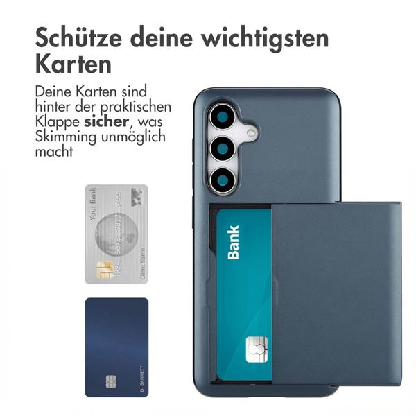 imoshion Backcover mit Kartenfach Samsung Galaxy S25 - Dunkelblau