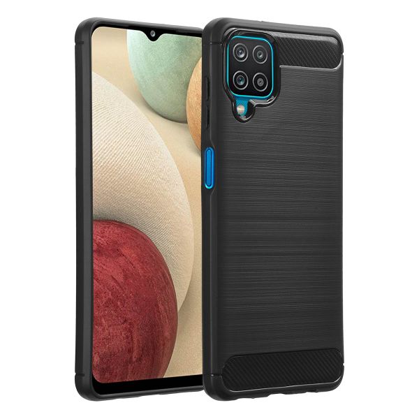 imoshion Brushed Back Cover für das Samsung Galaxy A12 - Schwarz