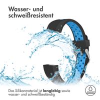 imoshion Silikonband Sport für das Fitbit Alta (HR) - Schwarz/Blau