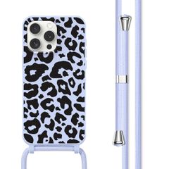 imoshion SilikonHülle design mit Band Apple iPhone 15 Pro - Animal Lila
