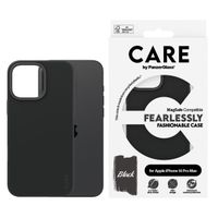 CARE by PanzerGlass Fashion Back Cover MagSafe für das iPhone 16 Pro Max - Schwarz