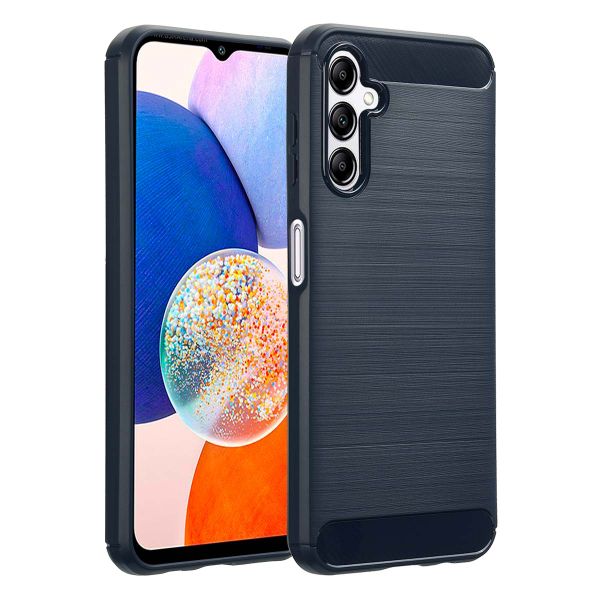 imoshion Brushed Back Cover für das Samsung Galaxy A14 (5G/4G) - Dunkelblau