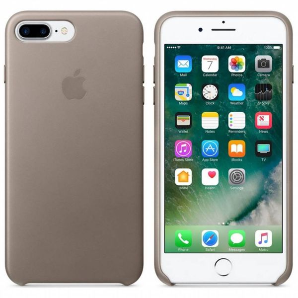 Apple Leder-Case Beige für das Apple iPhone 8 Plus / 7 Plus