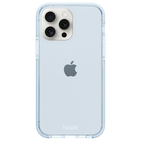 Holdit Seethru Case für das iPhone 15 Pro - Mineral Blue