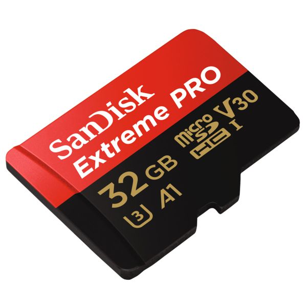 SanDisk microSD Extreme PRO - 32GB - Inklusive SD-Adapter und RescuePro Deluxe - UHS-I/U3/Full HD/4K UHD