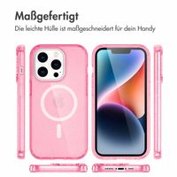 imoshion Sparkle Back Cover mit MagSafe Apple iPhone 14 Pro Max - Glitzer Rosa