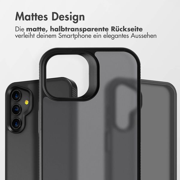 Accezz Rugged Frosted Back Cover Samsung Galaxy A15 (5G/4G) - Schwarz