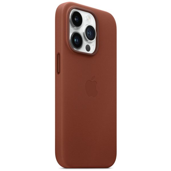 Apple Leder-Case MagSafe für das Apple iPhone 14 Pro - Umber