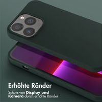 Selencia SilikonHülle mit abnehmbarem Band Apple iPhone 13 - Dunkelgrün