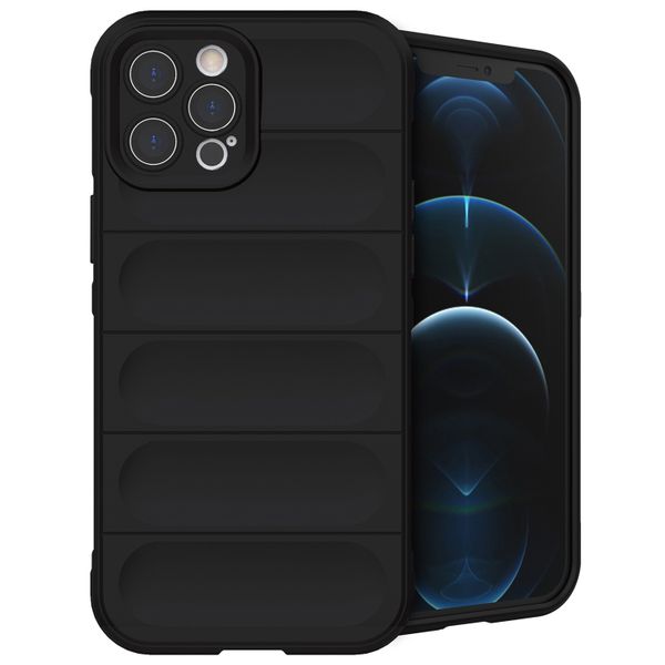 imoshion EasyGrip Back Cover für das iPhone 12 Pro Max - Schwarz