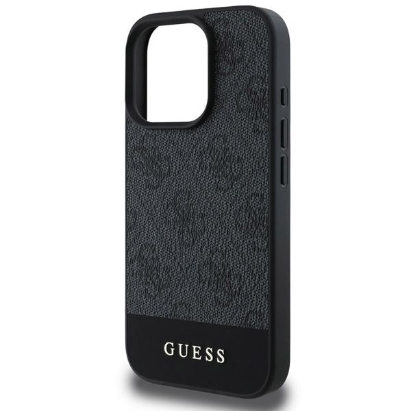 Guess Bottom Stripe 4G Back Cover Apple iPhone 16 Pro Max - Grau