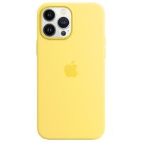 Apple Silikon-Case MagSafe für das Apple iPhone 13 Pro Max - Lemon Zest