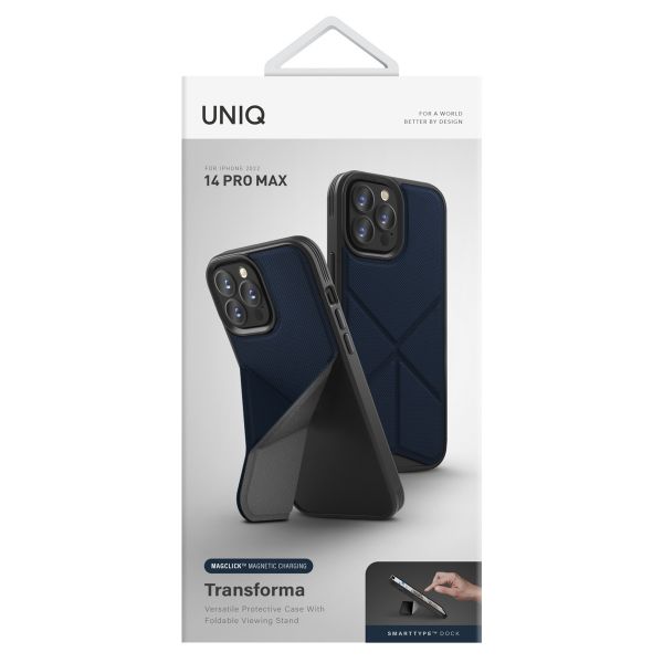 Uniq Transforma Back Cover mit MagSafe für das iPhone 14 Pro Max - Blue