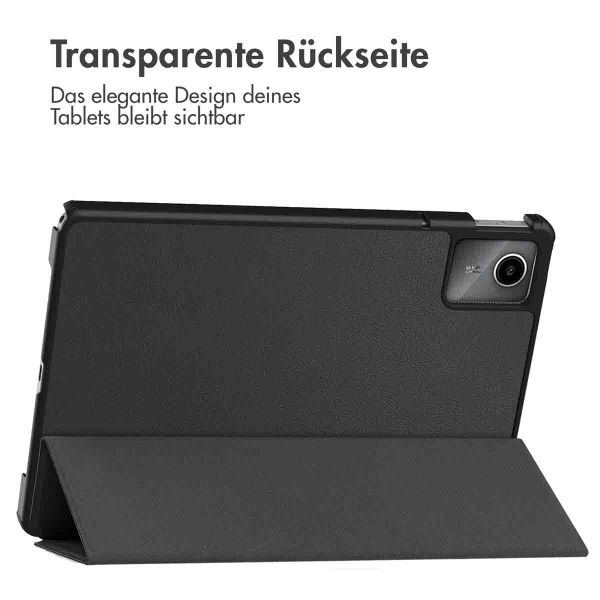 imoshion Trifold Hardcase Klapphülle für das Lenovo Tab M11 - Schwarz