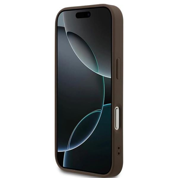 Guess 4G Metal Logo Back Cover MagSafe Apple iPhone 17 Pro Max - Braun