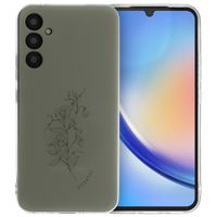 imoshion Design Hülle für das Samsung Galaxy A34 (5G) - Floral Green