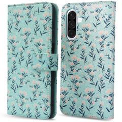 imoshion Design Klapphülle Samsung Galaxy A36 - Blue Flowers