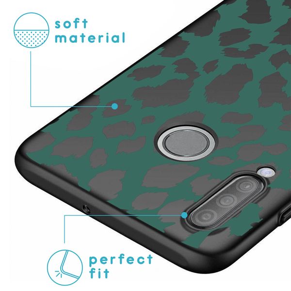 imoshion Design Hülle Huawei P30 Lite - Leopard - Grün / Schwarz