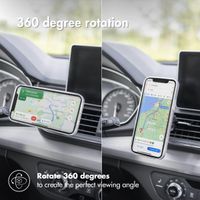 Accezz Handyhalterung für das Auto für das iPhone 14 Plus - MagSafe - Lüftungsgitter - Magnetisch - Schwarz