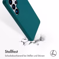 Accezz Liquid Silikoncase mit MagSafe Samsung Galaxy S25 Ultra - Forest Green