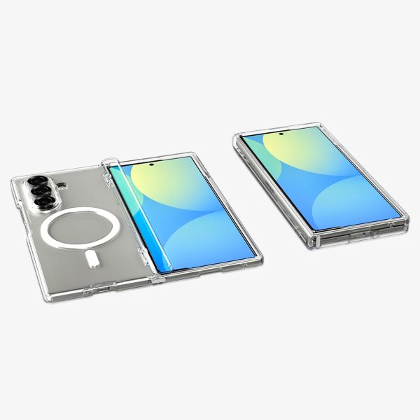 Spigen Ultra Hybrid Pro MagFit Backcover Samsung Galaxy Z Fold 7 - Clear / White