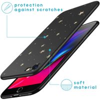 imoshion Design Hülle für das iPhone SE (2022 / 2020) / 8 / 7 - Sterne / Schwarz