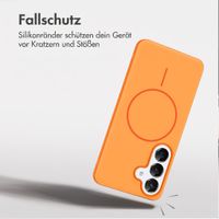 imoshion Color Backcover mit Thin MagSafe Ring Samsung Galaxy S25 / S24 - Orange