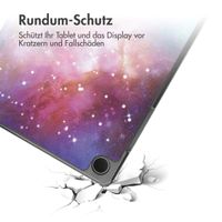 imoshion Design Trifold Klapphülle für das Samsung Galaxy Tab A9 Plus - Space