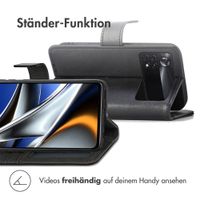 imoshion Luxuriöse Klapphülle Xiaomi Poco X4 Pro 5G - Schwarz