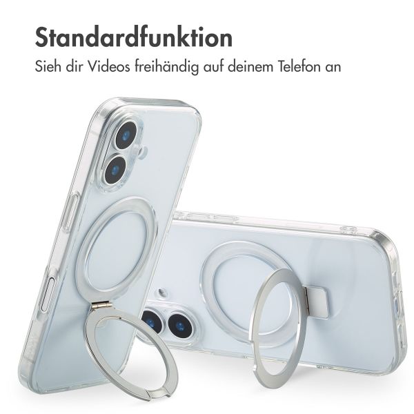 Accezz Ring Stand Backcover mit MagSafe Apple iPhone 17 - Transparent