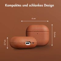 Accezz Echtes Leder Case AirPods 4 - Cognac