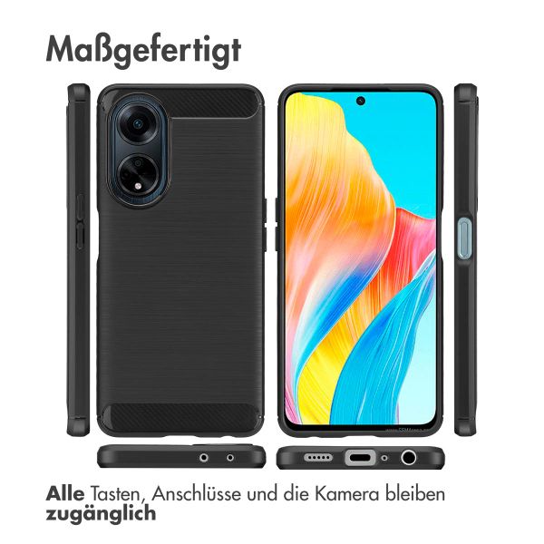 imoshion Brushed Back Cover Oppo A98 - Schwarz