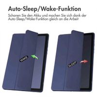 imoshion Trifold Hardcase Klapphülle Samsung Galaxy Tab A9 Plus - Dunkelblau