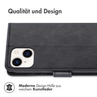 imoshion Luxuriöse Klapphülle für das iPhone 15 - Schwarz