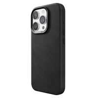 Woodcessories Bio Leather Case MagSafe für das iPhone 15 Pro - Schwarz