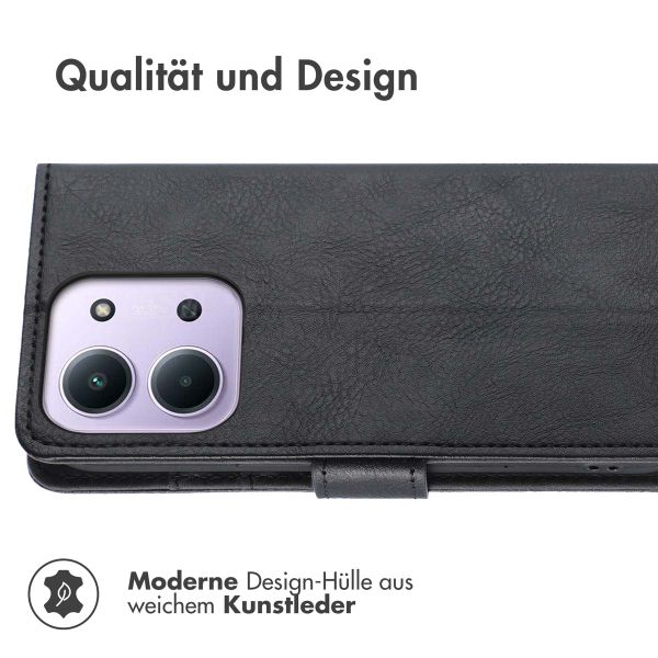 imoshion Luxuriöse Klapphülle Xiaomi Redmi 15C (5G) - Schwarz