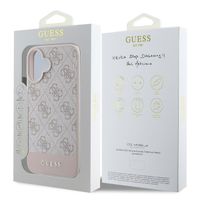 Guess Bottom Stripe 4G Back Cover Apple iPhone 16 - Rosa