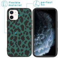 imoshion Design Hülle iPhone 12 Mini - Leopard - Grün / Schwarz