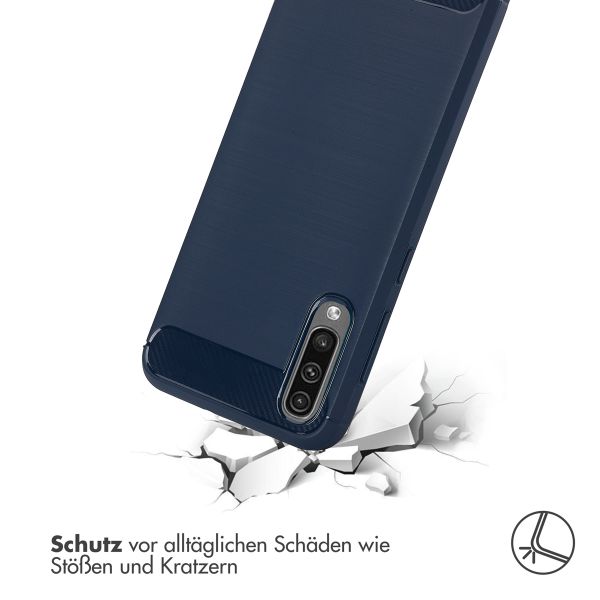 imoshion Brushed Back Cover für das Samsung Galaxy A50 / A30s - Dunkelblau