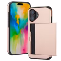 imoshion Backcover mit Kartenfach für das Apple iPhone 16 - Rose Gold