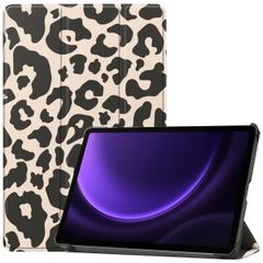 imoshion Design Trifold Klaphülle Samsung Galaxy Tab S9 11.0 Zoll / Tab S10 FE / S9 FE 10.9 Zoll - Leopard