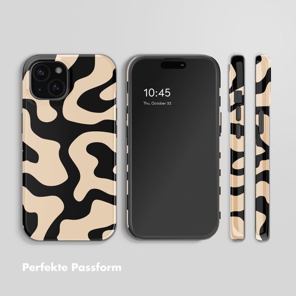 Selencia Vivid Rückabdeckung mit MagSafe Apple iPhone 15 - Art Wave Black