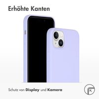 Accezz Liquid Silikoncase für das iPhone 15 Plus - Violett