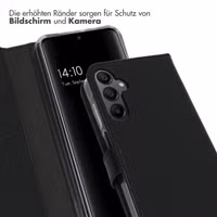 Selencia Echtleder Klapphülle Samsung Galaxy A15 (5G/4G) - Schwarz