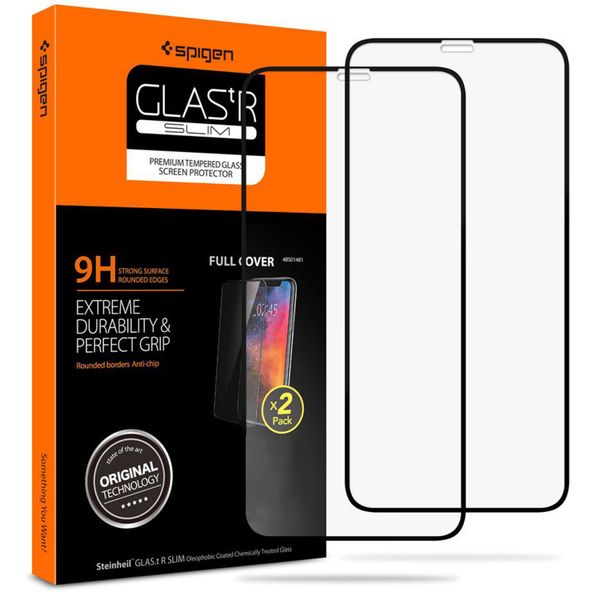 Spigen GLAStR Glass Screen Protector iPhone 11 / Xr - Schwarz