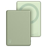 iDeal of Sweden Slim MagSafe Powerbank 5.000 mAh - Kabellose Powerbank - Sage Green