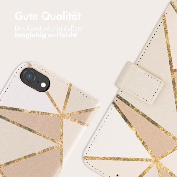 imoshion Design Klapphülle Apple iPhone 16e - Beige Graphic