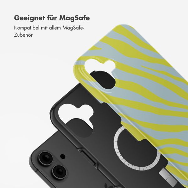 Selencia Vivid Rückabdeckung mit MagSafe iPhone 16 - Zebra Winter Sky Titanium Yellow