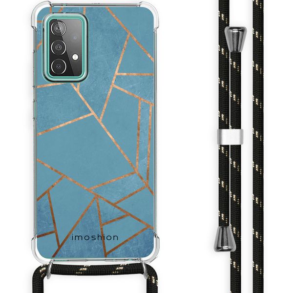 imoshion Design Hülle mit Band Samsung Galaxy A52(s) (5G/4G) - Blue Graphic